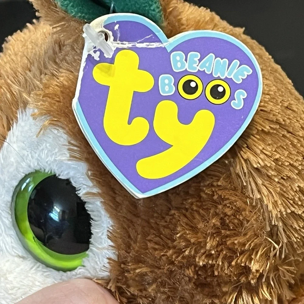 Ty Beanie Boos COMET THE REINDEER Solid Eyes 6